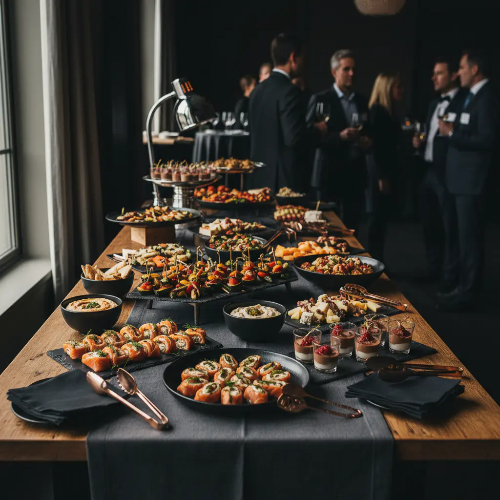 Corporate catering spread