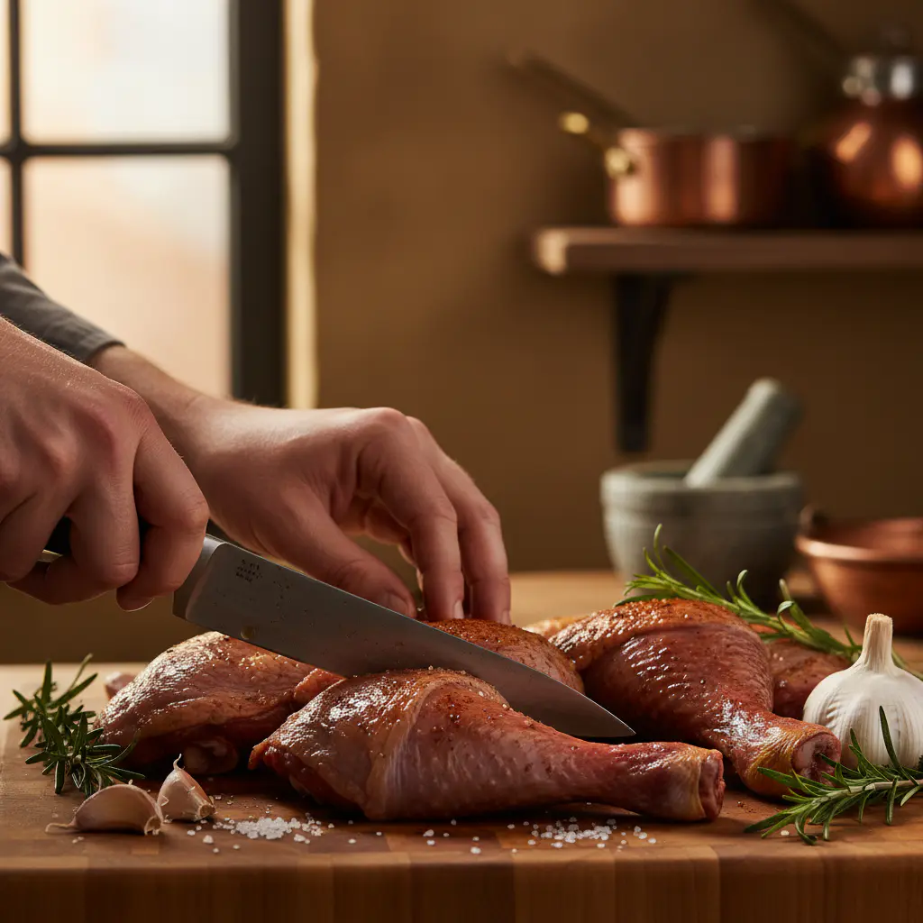Preparing fresh chicken